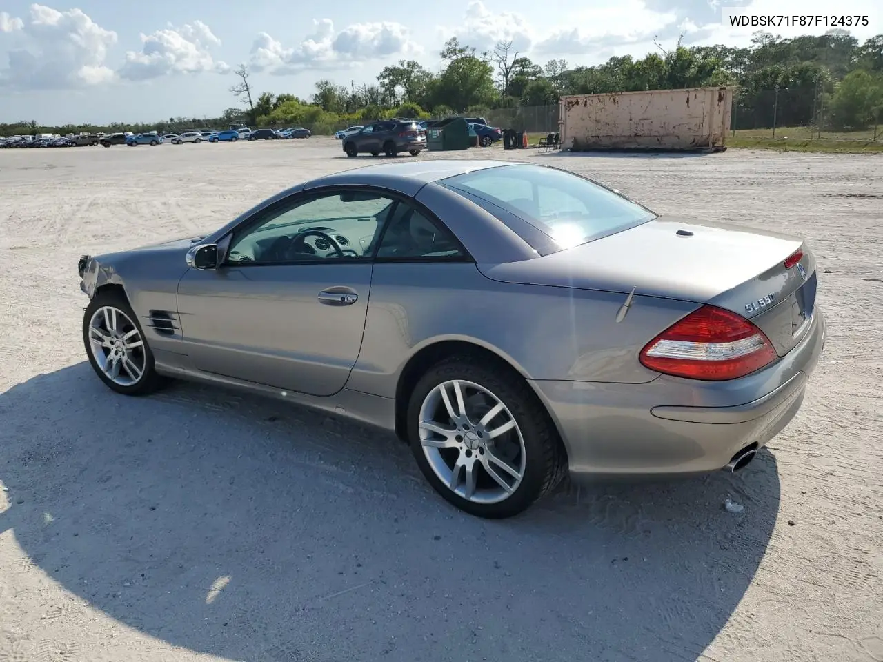 2007 Mercedes-Benz Sl 550 VIN: WDBSK71F87F124375 Lot: 55126305