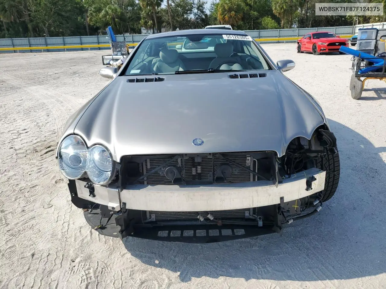 2007 Mercedes-Benz Sl 550 VIN: WDBSK71F87F124375 Lot: 55126305