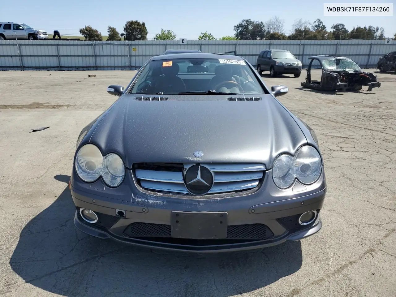 2007 Mercedes-Benz Sl 550 VIN: WDBSK71F87F134260 Lot: 55162925