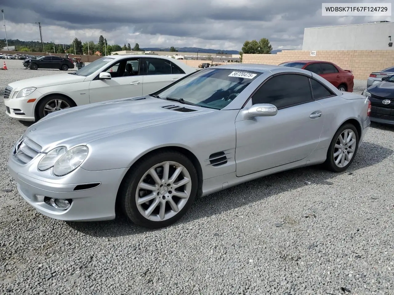 2007 Mercedes-Benz Sl 550 VIN: WDBSK71F67F124729 Lot: 56720475