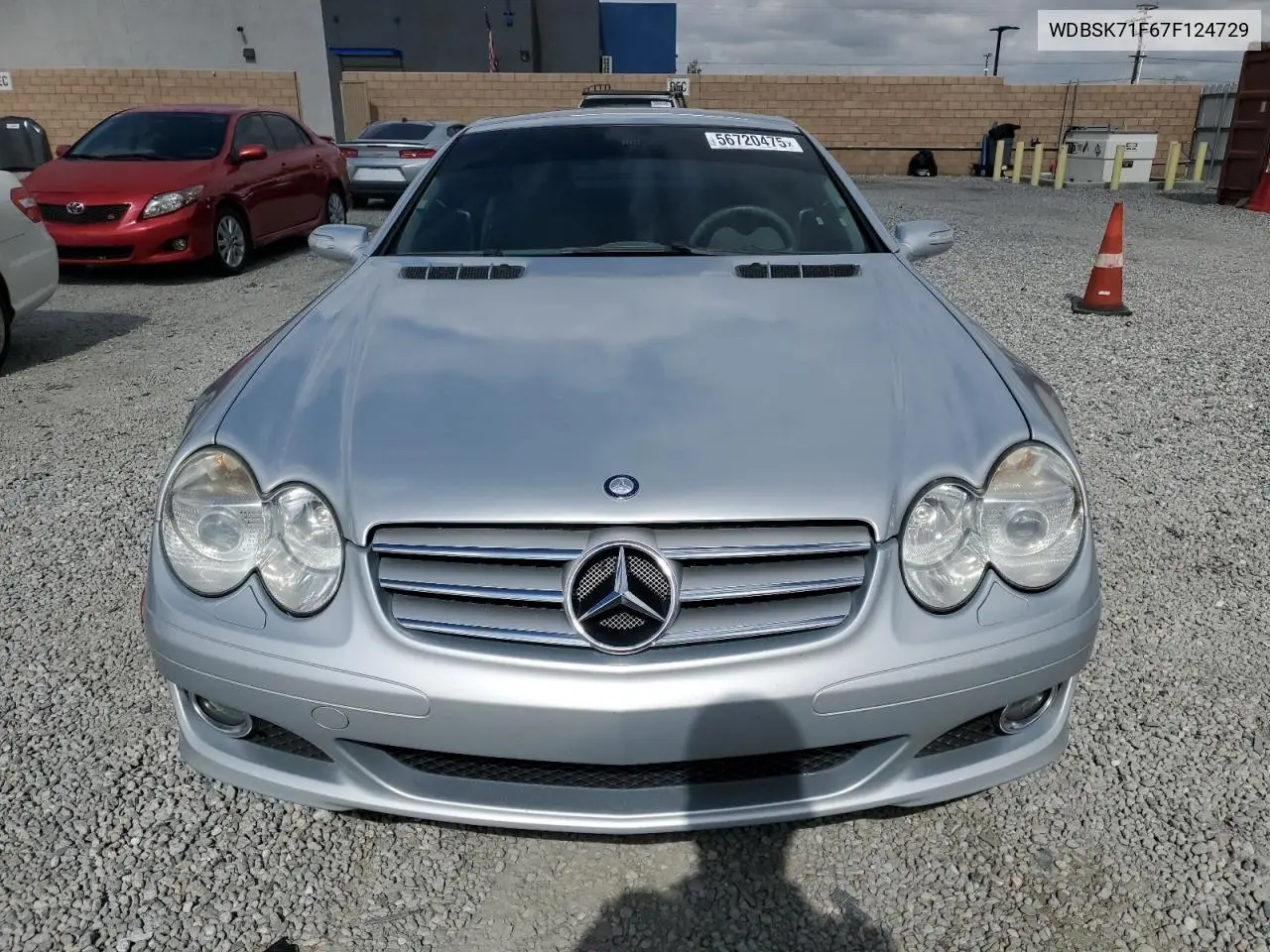2007 Mercedes-Benz Sl 550 VIN: WDBSK71F67F124729 Lot: 56720475