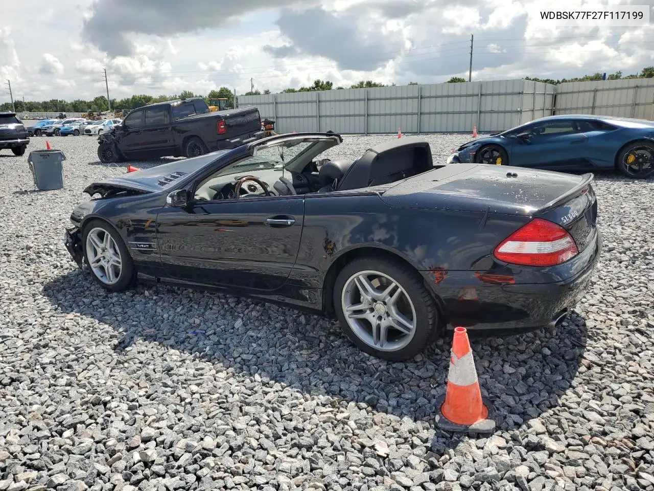 2007 Mercedes-Benz Sl 600 VIN: WDBSK77F27F117199 Lot: 58724645