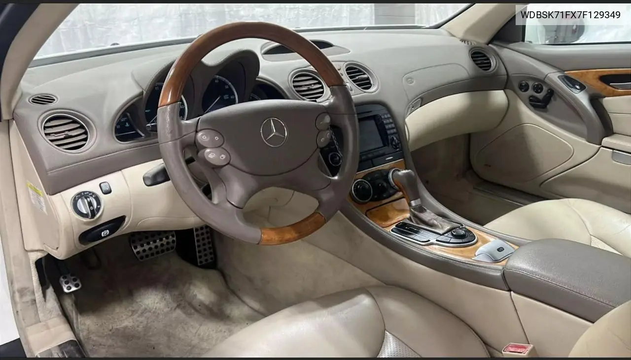 2007 Mercedes-Benz Sl 550 VIN: WDBSK71FX7F129349 Lot: 60161885