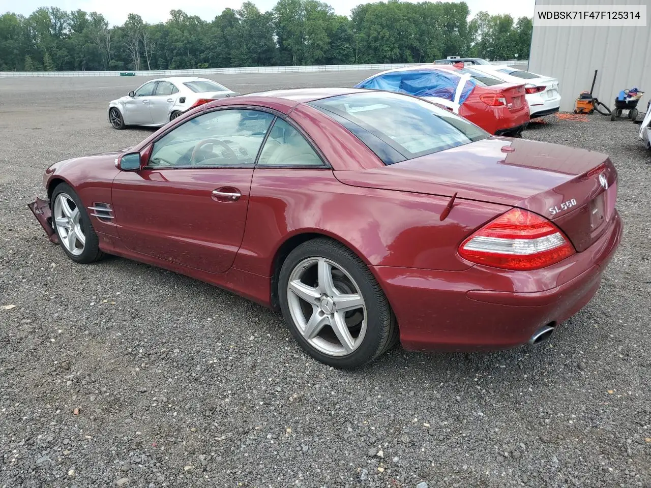 2007 Mercedes-Benz Sl 550 VIN: WDBSK71F47F125314 Lot: 60307285