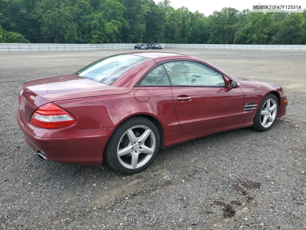 2007 Mercedes-Benz Sl 550 VIN: WDBSK71F47F125314 Lot: 60307285