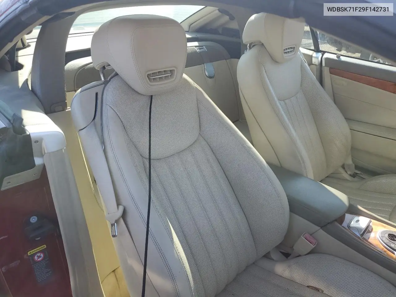 2009 Mercedes-Benz Sl 550 VIN: WDBSK71F29F142731 Lot: 47820935