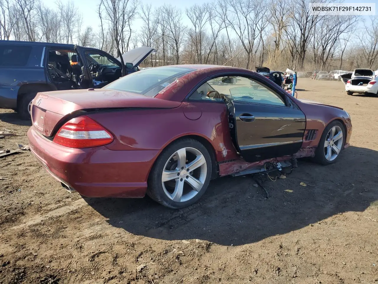 2009 Mercedes-Benz Sl 550 VIN: WDBSK71F29F142731 Lot: 47820935