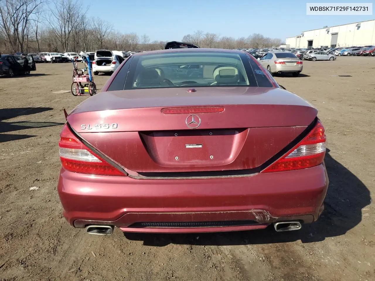 2009 Mercedes-Benz Sl 550 VIN: WDBSK71F29F142731 Lot: 47820935