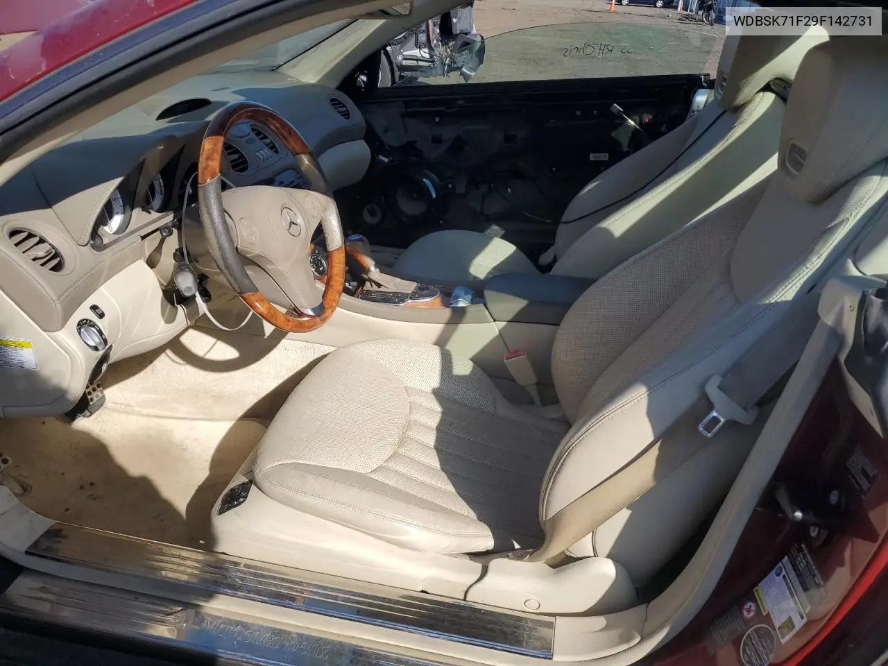 2009 Mercedes-Benz Sl 550 VIN: WDBSK71F29F142731 Lot: 47820935