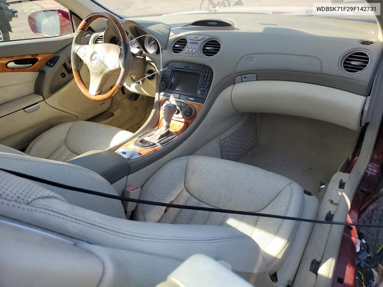 2009 Mercedes-Benz Sl 550 VIN: WDBSK71F29F142731 Lot: 47820935