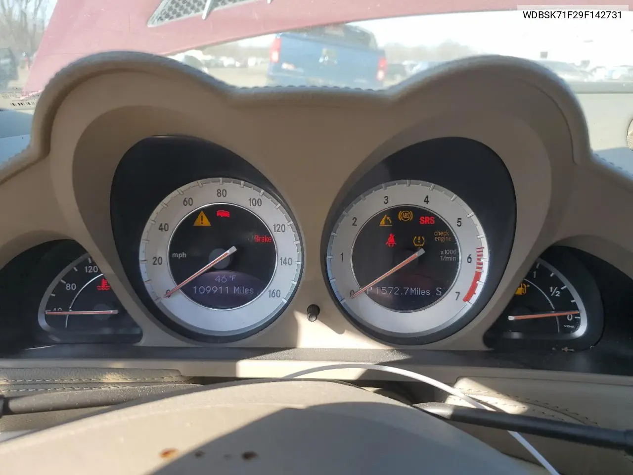 2009 Mercedes-Benz Sl 550 VIN: WDBSK71F29F142731 Lot: 47820935