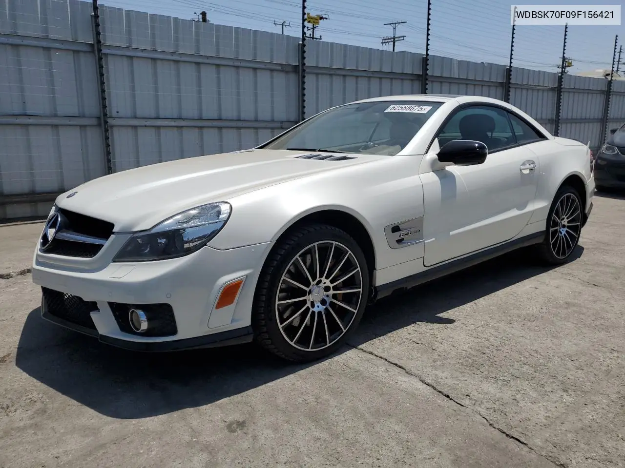 2009 Mercedes-Benz Sl 63 Amg VIN: WDBSK70F09F156421 Lot: 62588675