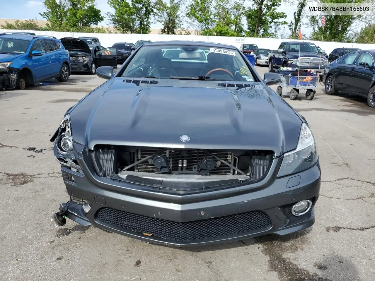 2011 Mercedes-Benz Sl 550 VIN: WDBSK7BA8BF165603 Lot: 55096435
