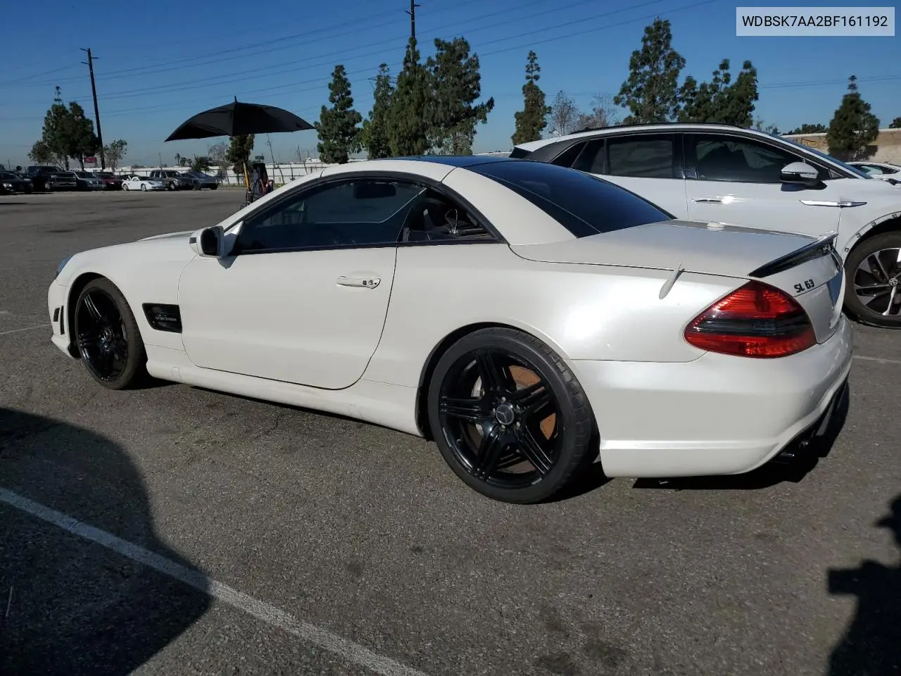 2011 Mercedes-Benz Sl 63 Amg VIN: WDBSK7AA2BF161192 Lot: 56569655