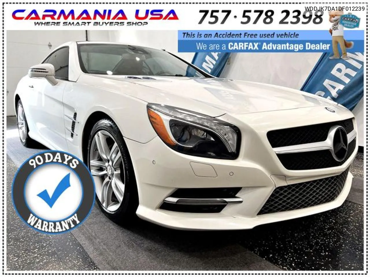2013 Mercedes-Benz Sl 550 VIN: WDDJK7DA1DF012239 Lot: 54824142