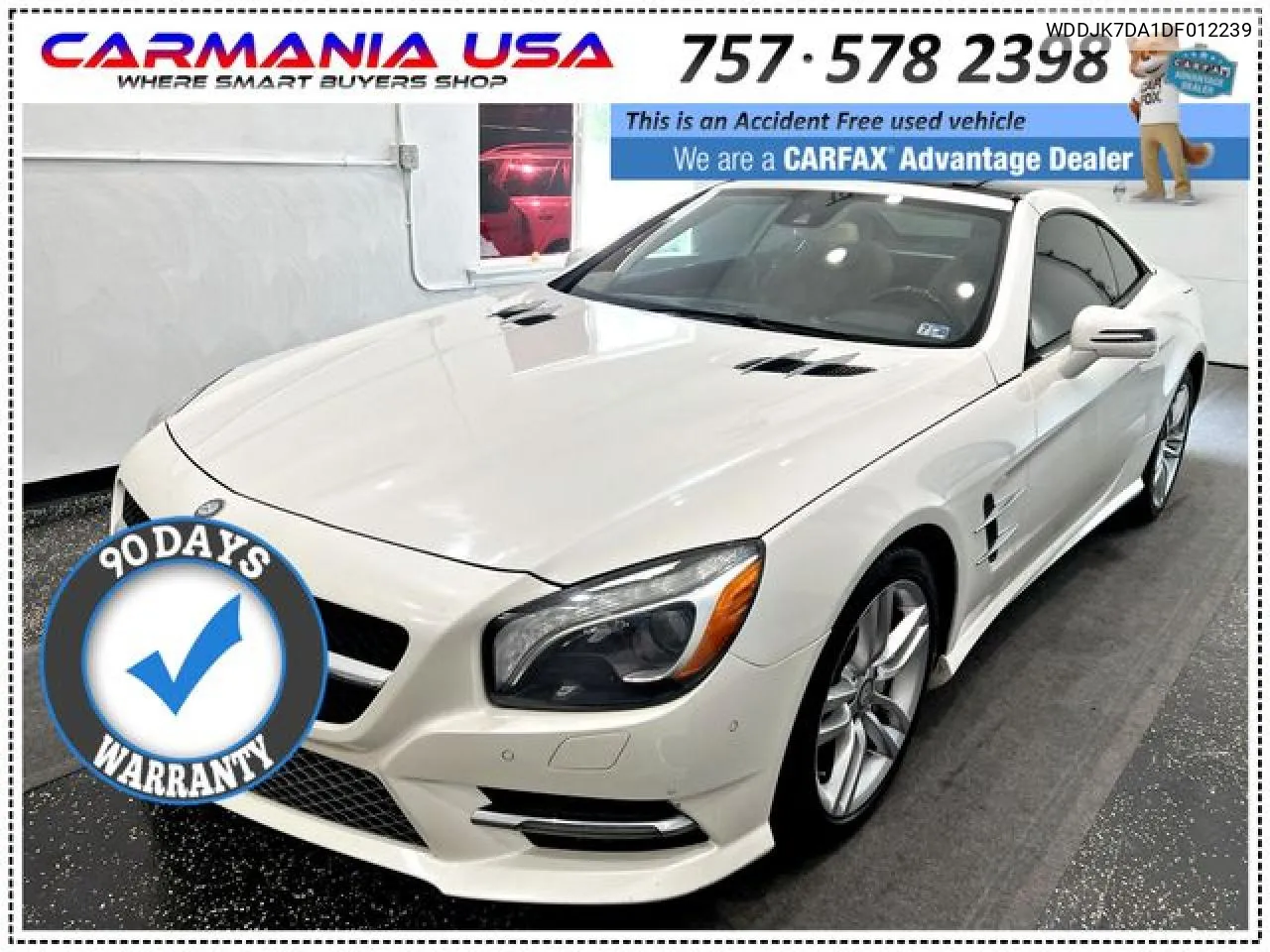 2013 Mercedes-Benz Sl 550 VIN: WDDJK7DA1DF012239 Lot: 54824142