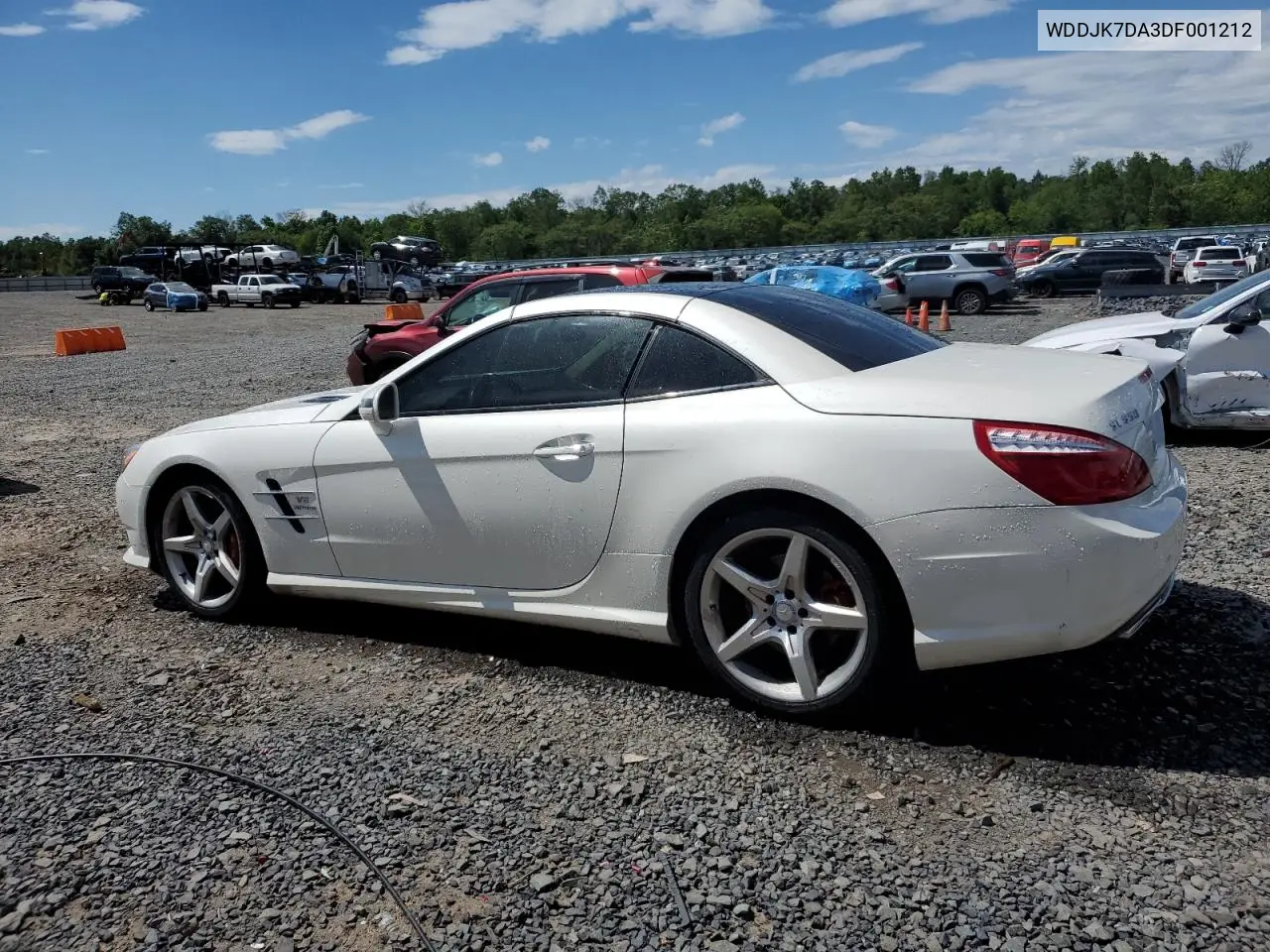 2013 Mercedes-Benz Sl 550 VIN: WDDJK7DA3DF001212 Lot: 56676395