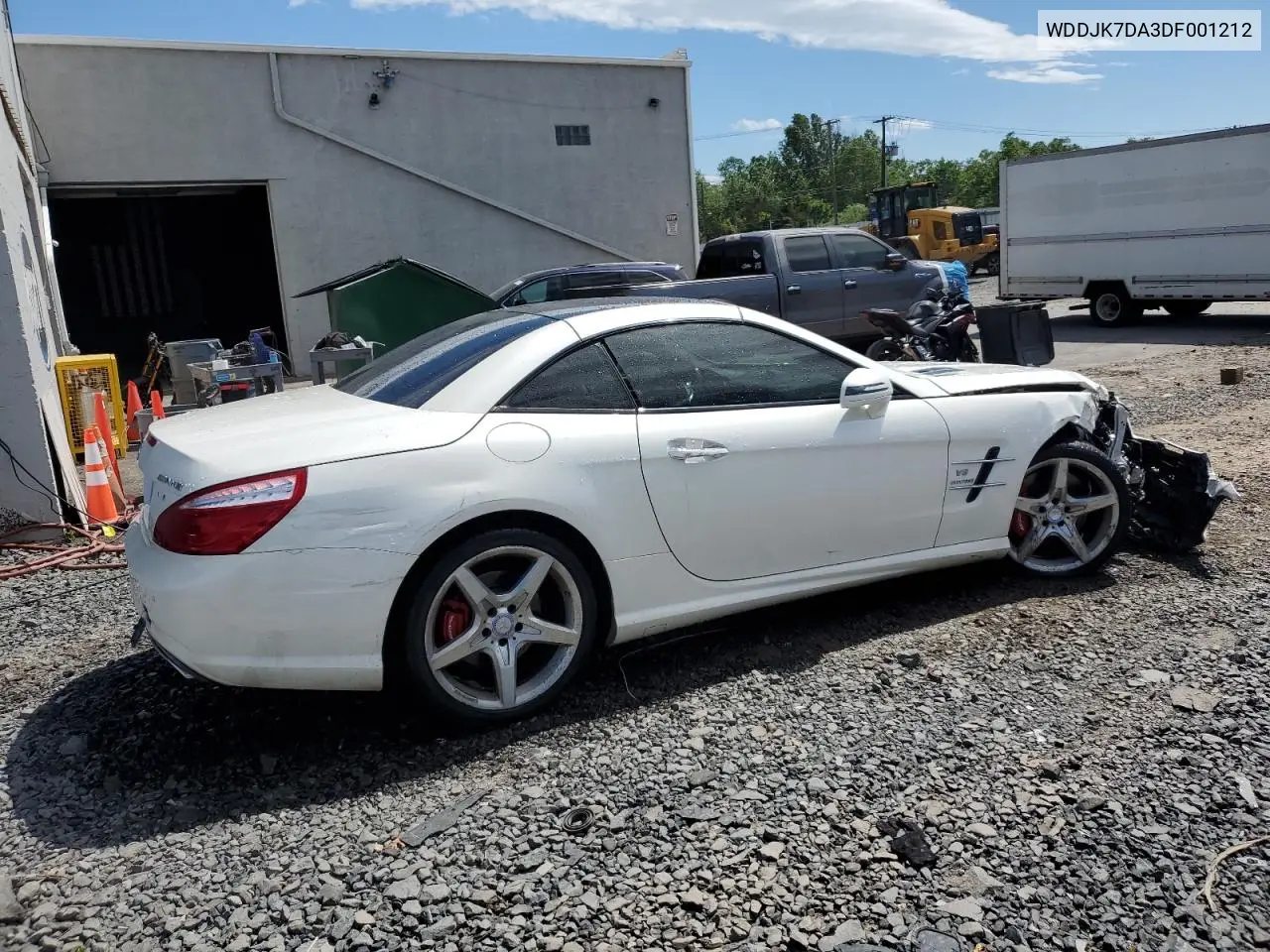 2013 Mercedes-Benz Sl 550 VIN: WDDJK7DA3DF001212 Lot: 56676395
