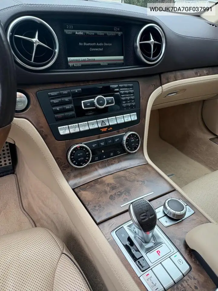 2016 Mercedes-Benz Sl 550 VIN: WDDJK7DA7GF037991 Lot: 53691185