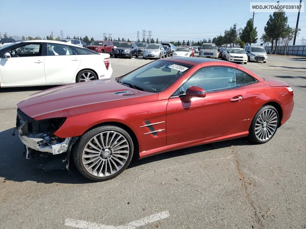 2016 Mercedes-Benz Sl 550 VIN: WDDJK7DA0GF038187 Lot: 62702955