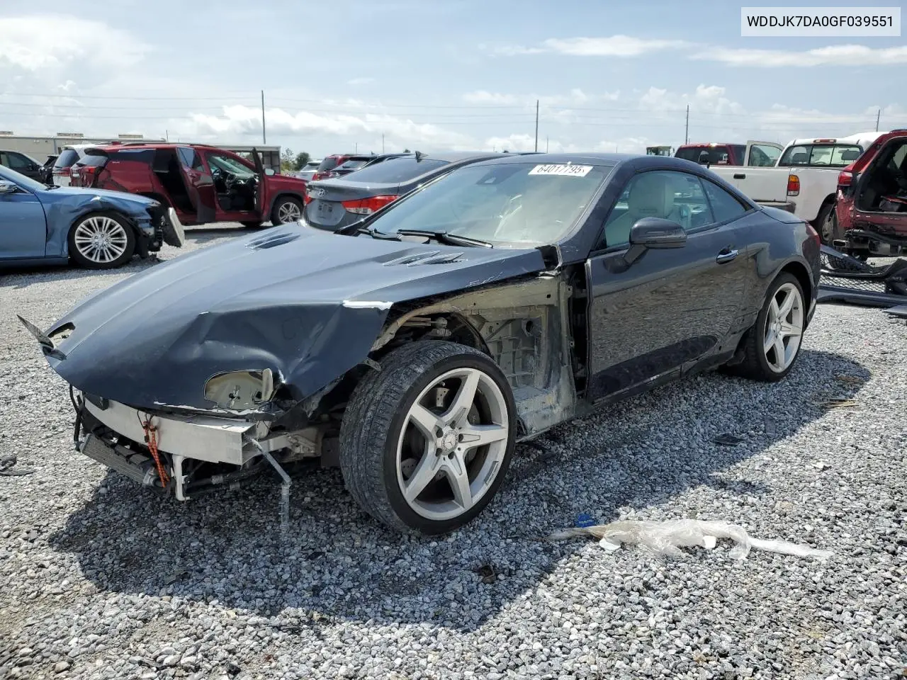 2016 Mercedes-Benz Sl 550 VIN: WDDJK7DA0GF039551 Lot: 64017795