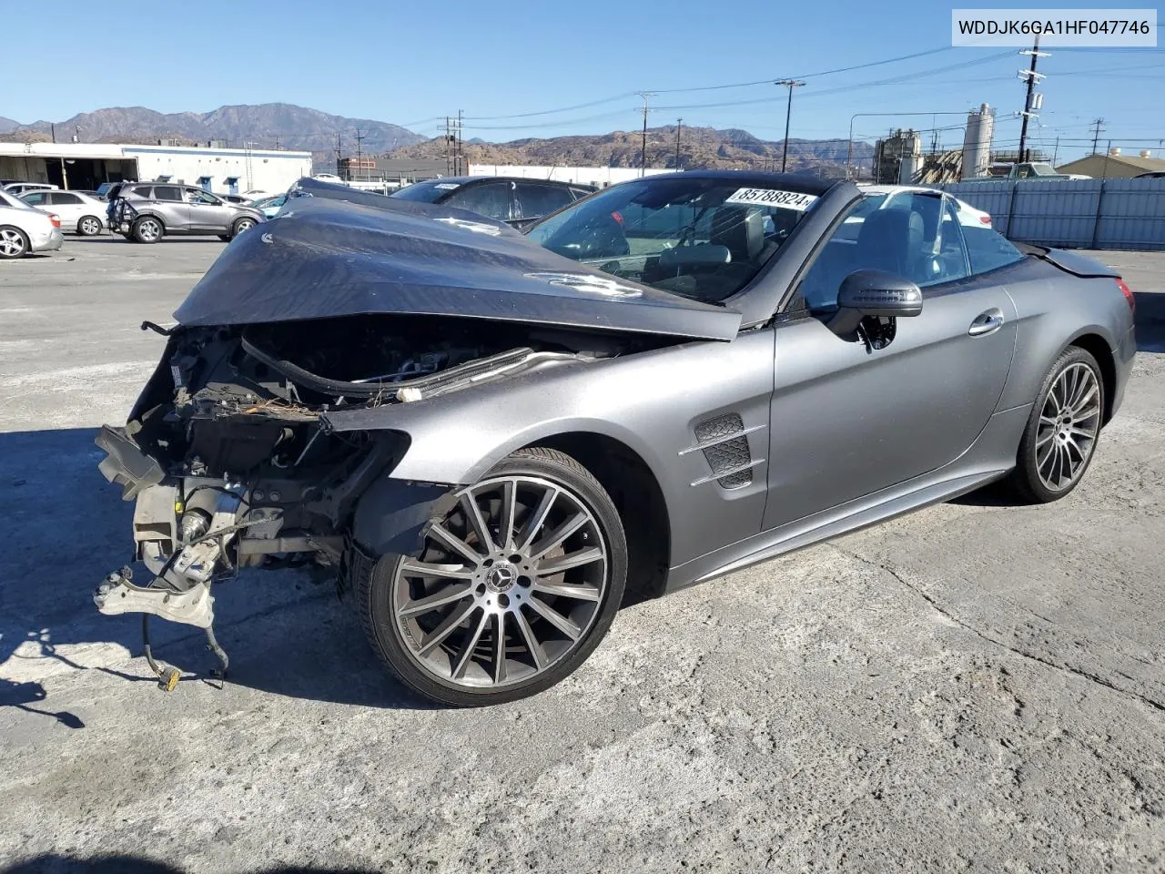 2017 Mercedes-Benz Sl 450 VIN: WDDJK6GA1HF047746 Lot: 85788824