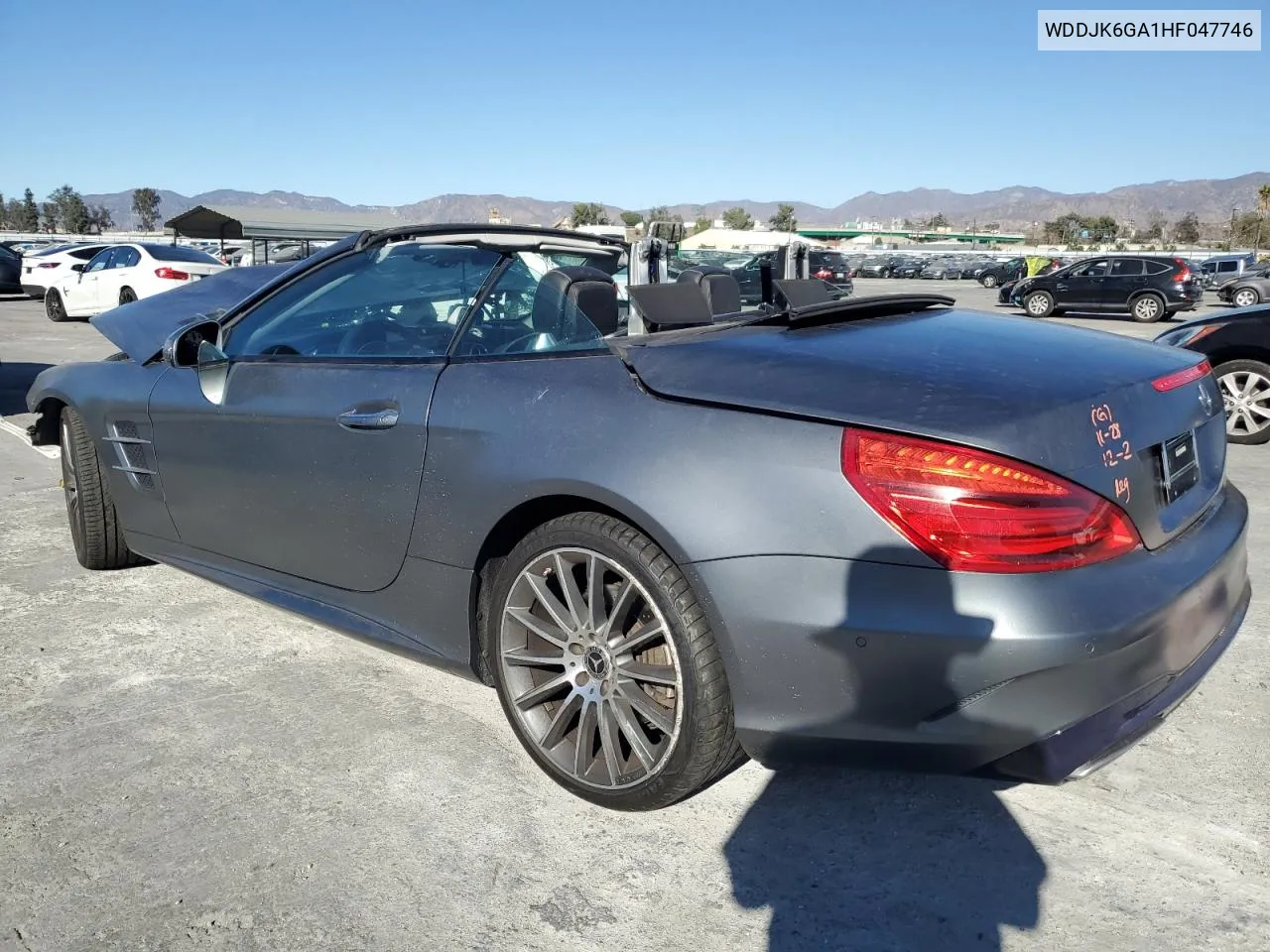 2017 Mercedes-Benz Sl 450 VIN: WDDJK6GA1HF047746 Lot: 85788824