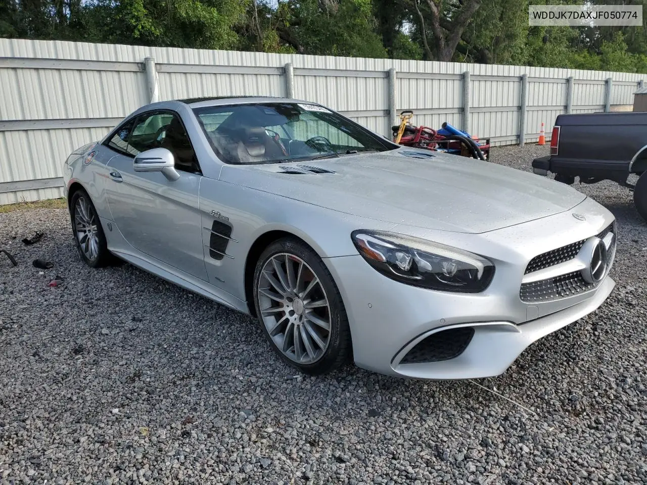 2018 Mercedes-Benz Sl 550 VIN: WDDJK7DAXJF050774 Lot: 59403495