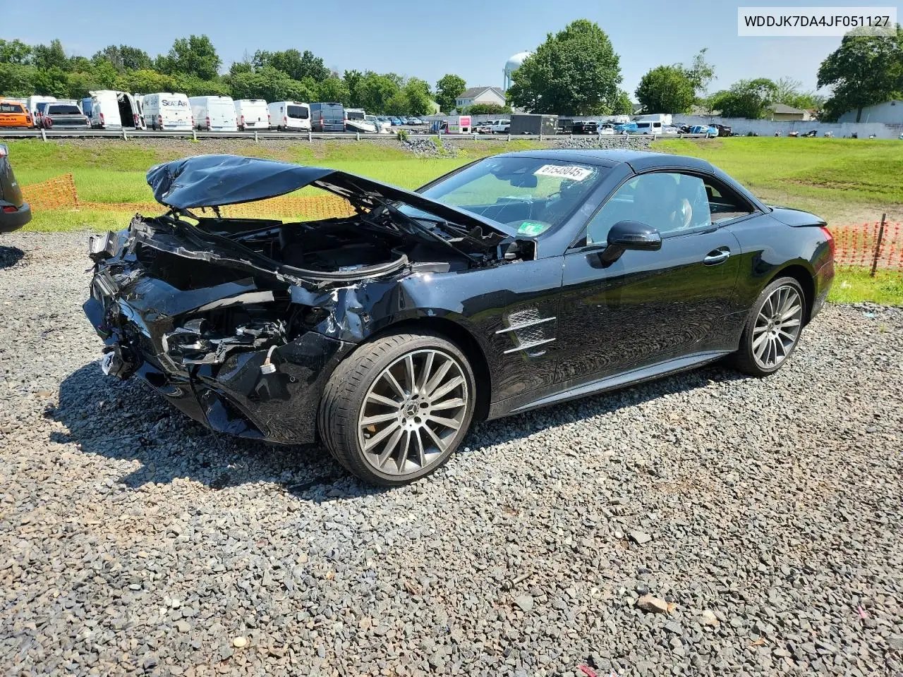 2018 Mercedes-Benz Sl 550 VIN: WDDJK7DA4JF051127 Lot: 61548045