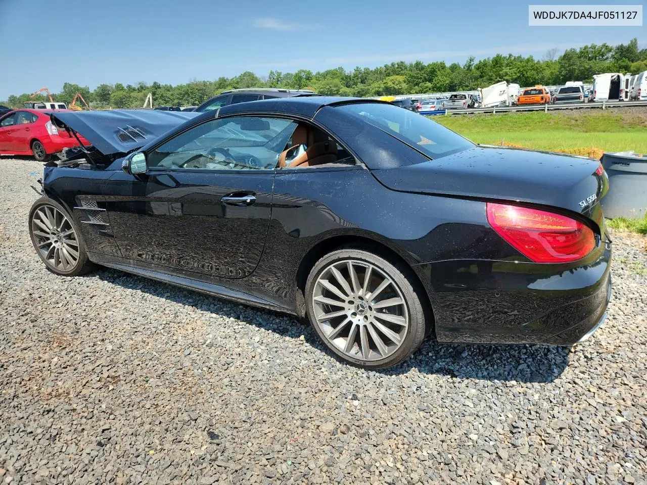2018 Mercedes-Benz Sl 550 VIN: WDDJK7DA4JF051127 Lot: 61548045
