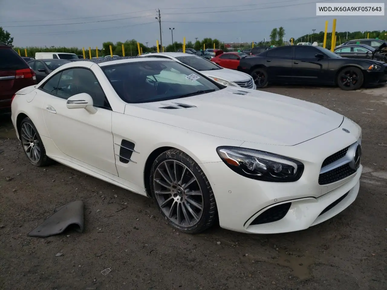 2019 Mercedes-Benz Sl 450 VIN: WDDJK6GA9KF057643 Lot: 65114765