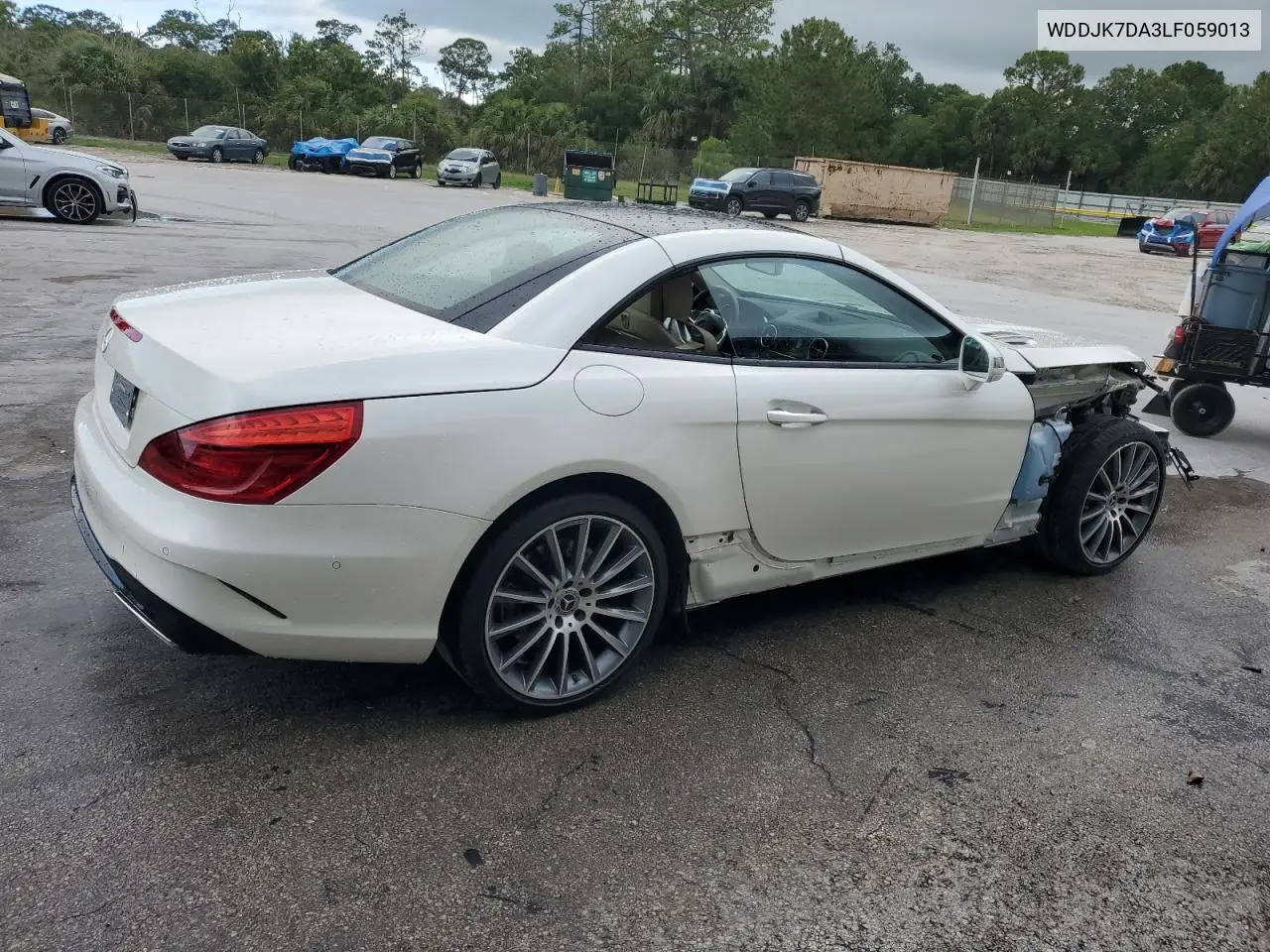 2020 Mercedes-Benz Sl 550 VIN: WDDJK7DA3LF059013 Lot: 55669085