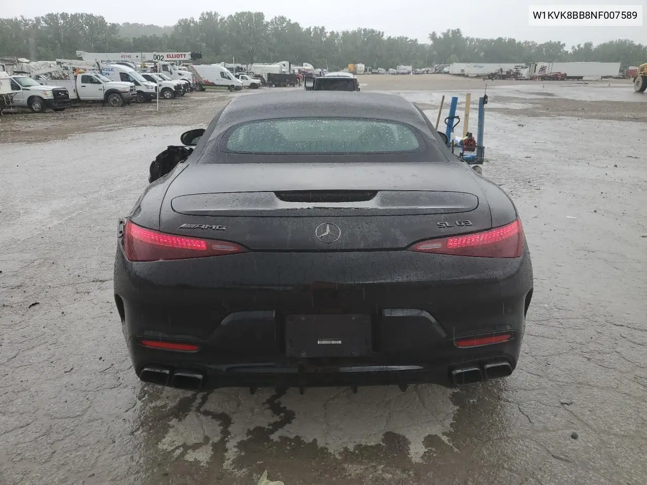 2022 Mercedes-Benz Sl 63 Amg VIN: W1KVK8BB8NF007589 Lot: 55826985