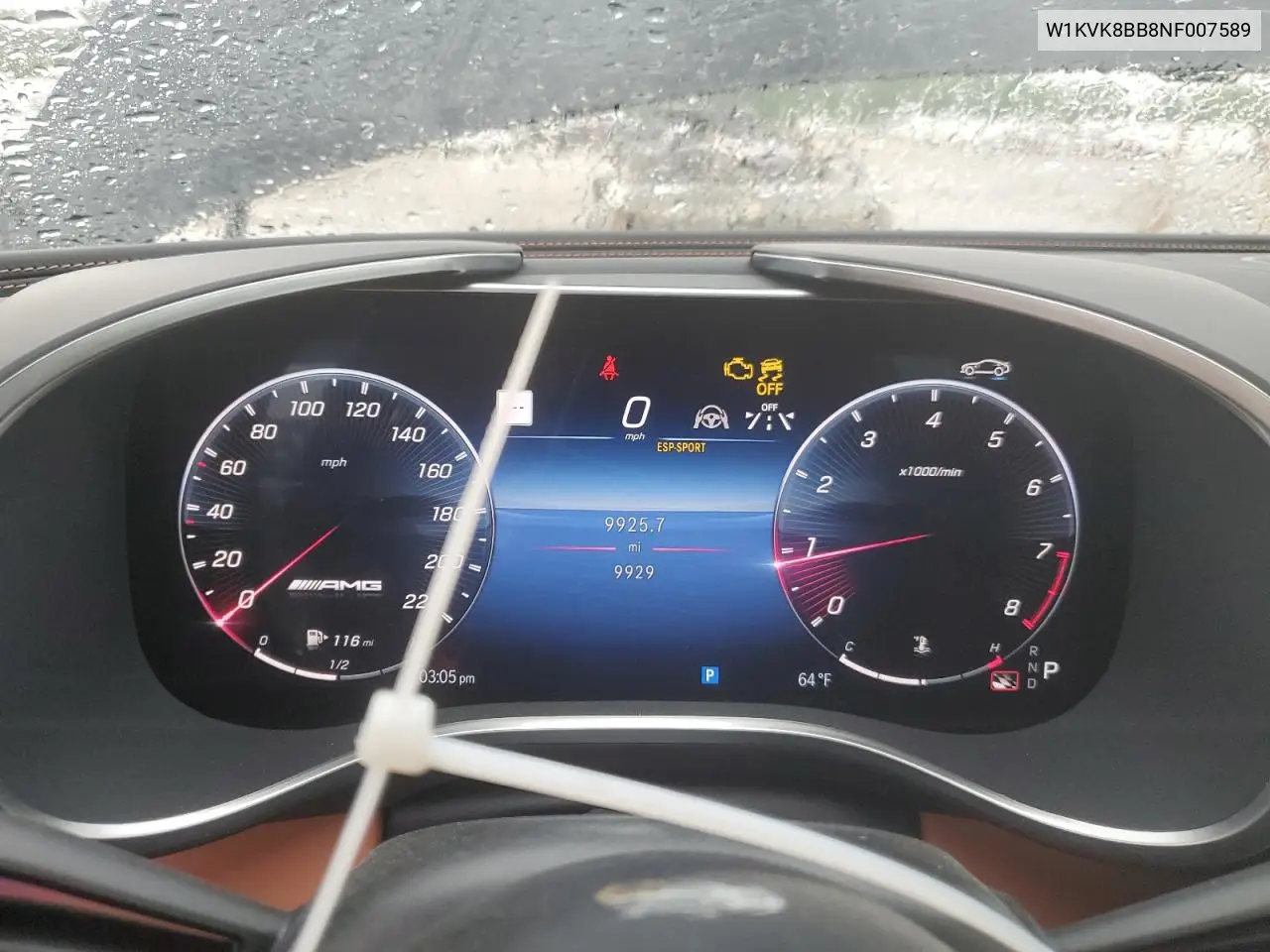 2022 Mercedes-Benz Sl 63 Amg VIN: W1KVK8BB8NF007589 Lot: 55826985