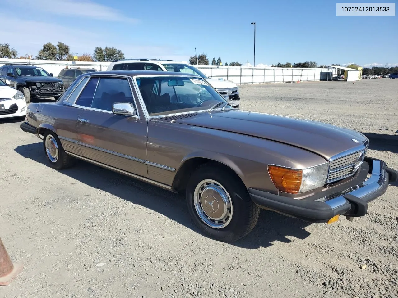 1976 Mercedes-Benz 450 Slc VIN: 10702412013533 Lot: 78412864