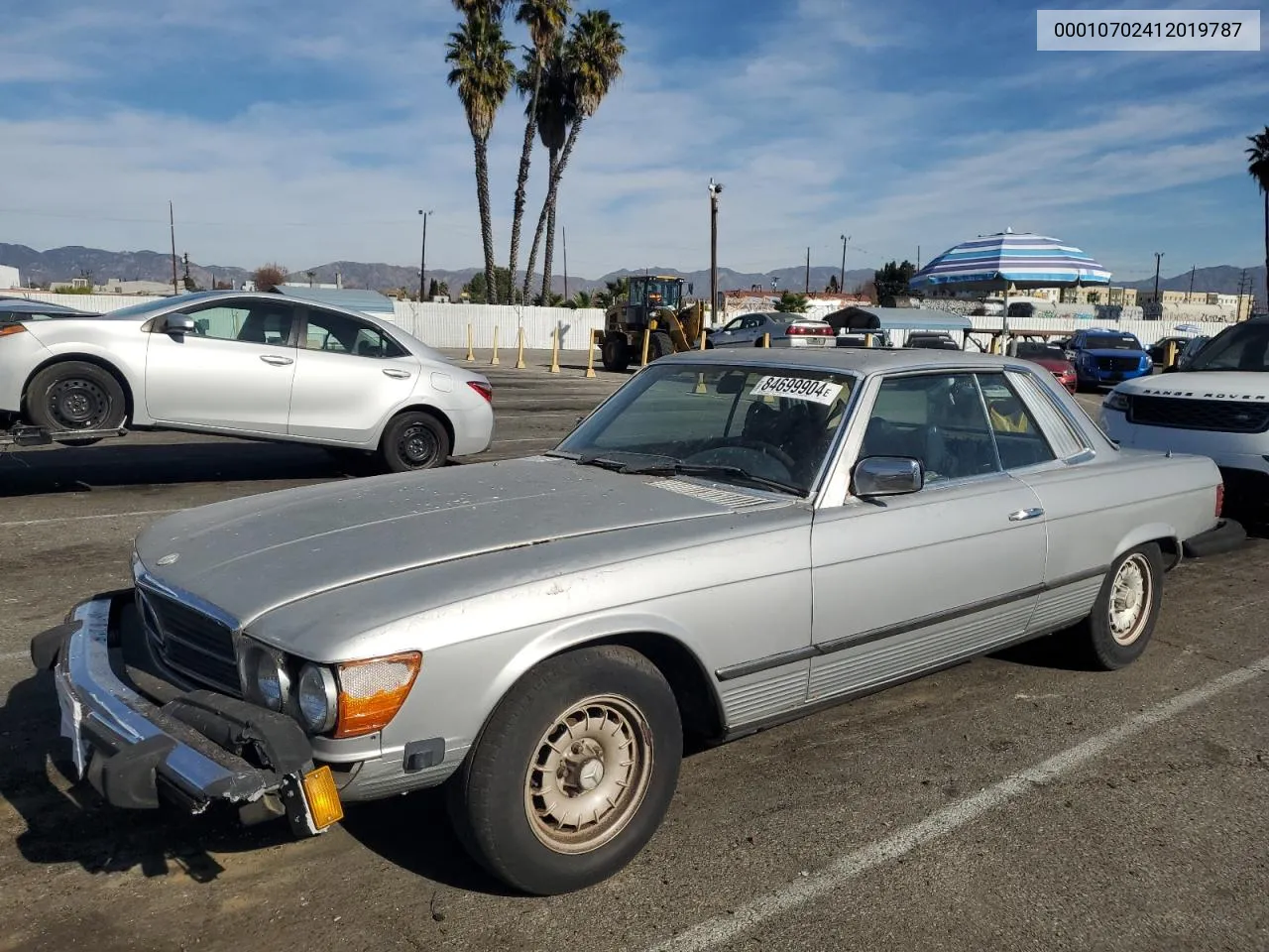 1978 Mercedes-Benz Slc VIN: 00010702412019787 Lot: 84699904