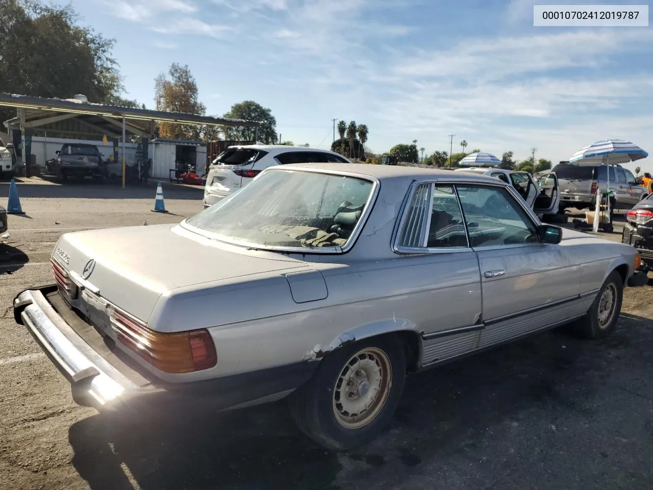 1978 Mercedes-Benz Slc VIN: 00010702412019787 Lot: 84699904