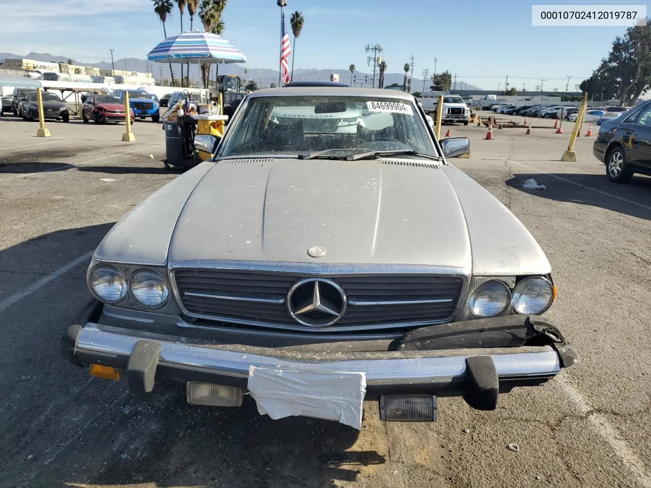 1978 Mercedes-Benz Slc VIN: 00010702412019787 Lot: 84699904