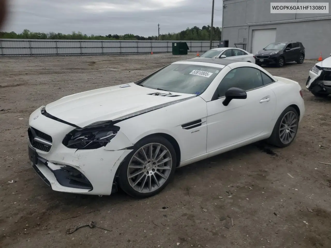 2017 Mercedes-Benz Slc 43 Amg VIN: WDDPK6GA1HF130801 Lot: 53810805