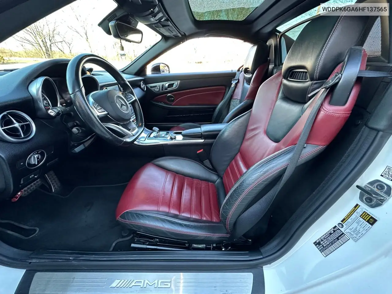 2017 Mercedes-Benz Slc 43 Amg VIN: WDDPK6GA6HF137565 Lot: 54969215