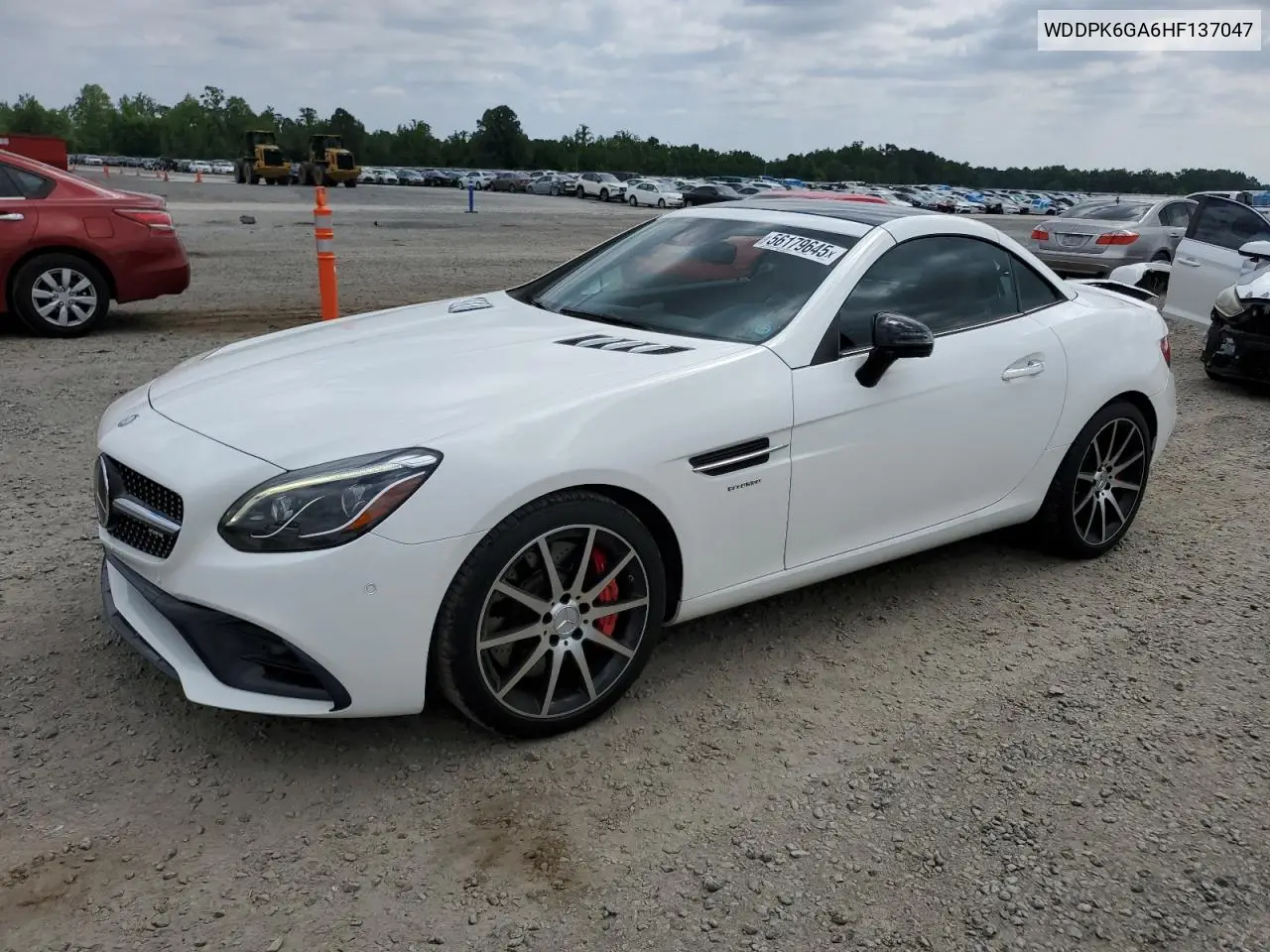 2017 Mercedes-Benz Slc 43 Amg VIN: WDDPK6GA6HF137047 Lot: 56179645