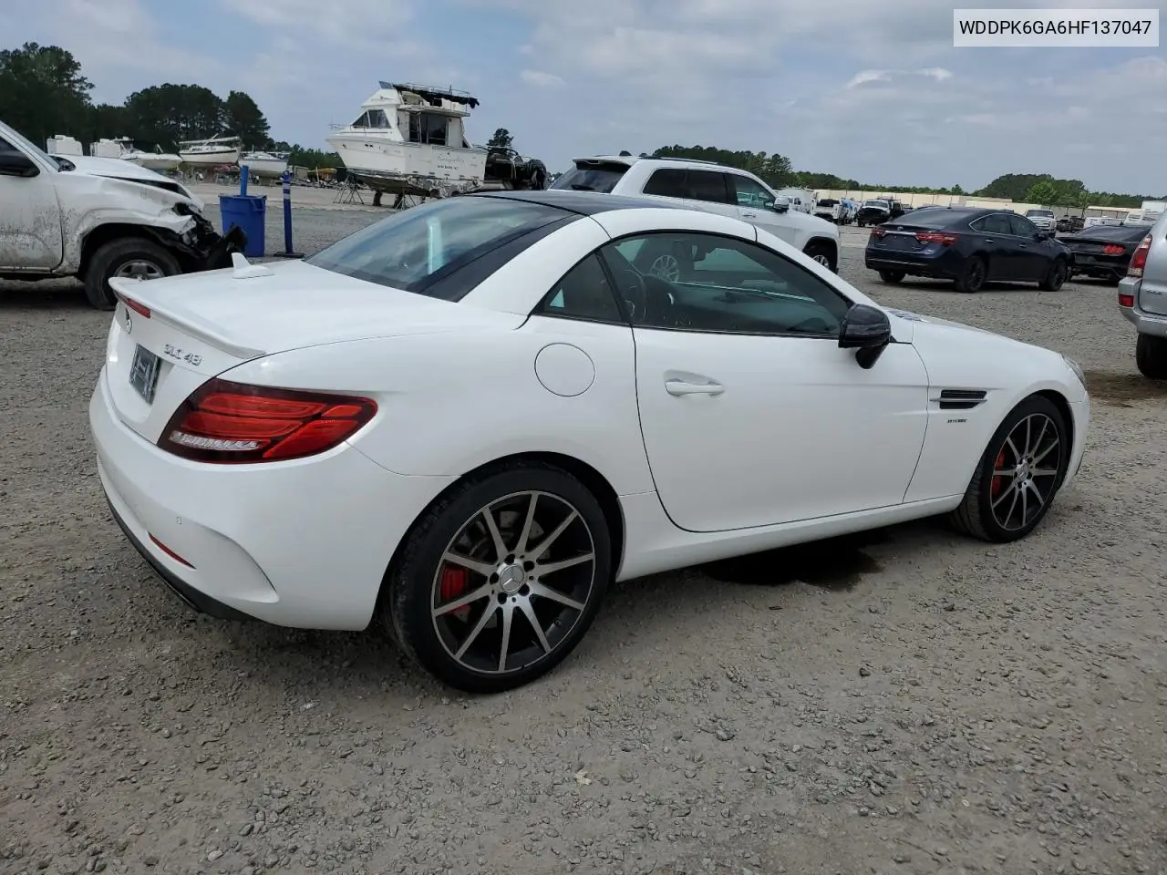 2017 Mercedes-Benz Slc 43 Amg VIN: WDDPK6GA6HF137047 Lot: 56179645