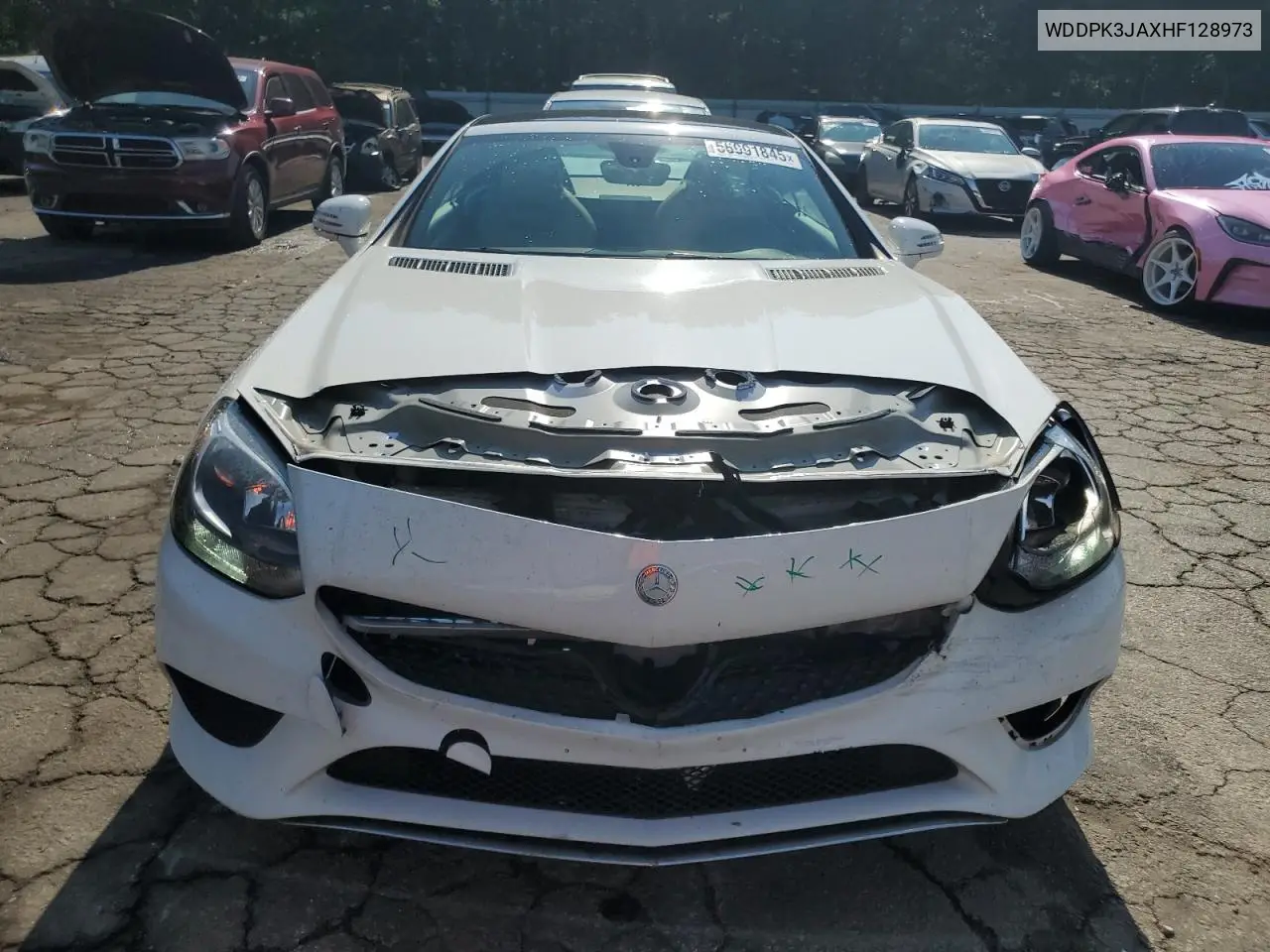 2017 Mercedes-Benz Slc 300 VIN: WDDPK3JAXHF128973 Lot: 56991845