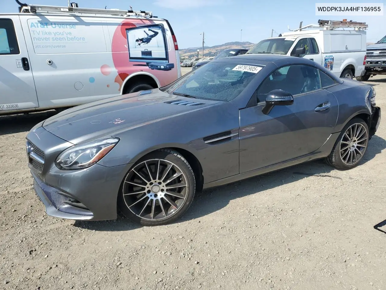 2017 Mercedes-Benz Slc 300 VIN: WDDPK3JA4HF136955 Lot: 59797905