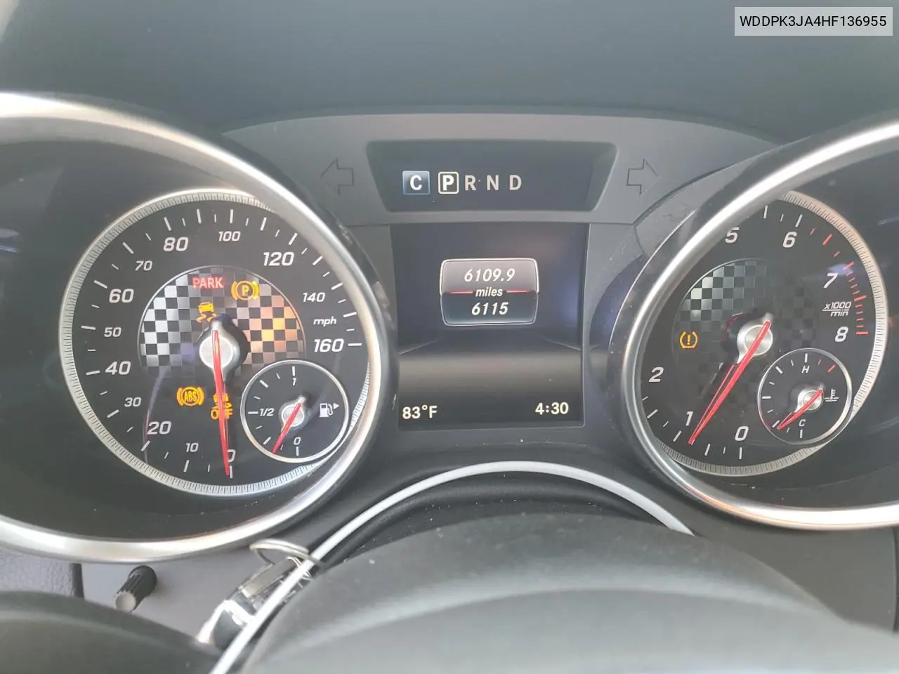 2017 Mercedes-Benz Slc 300 VIN: WDDPK3JA4HF136955 Lot: 59797905