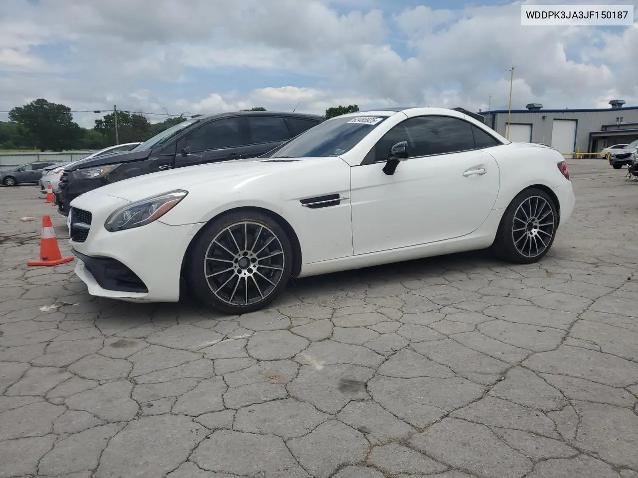 2018 Mercedes-Benz Slc 300 VIN: WDDPK3JA3JF150187 Lot: 62486925