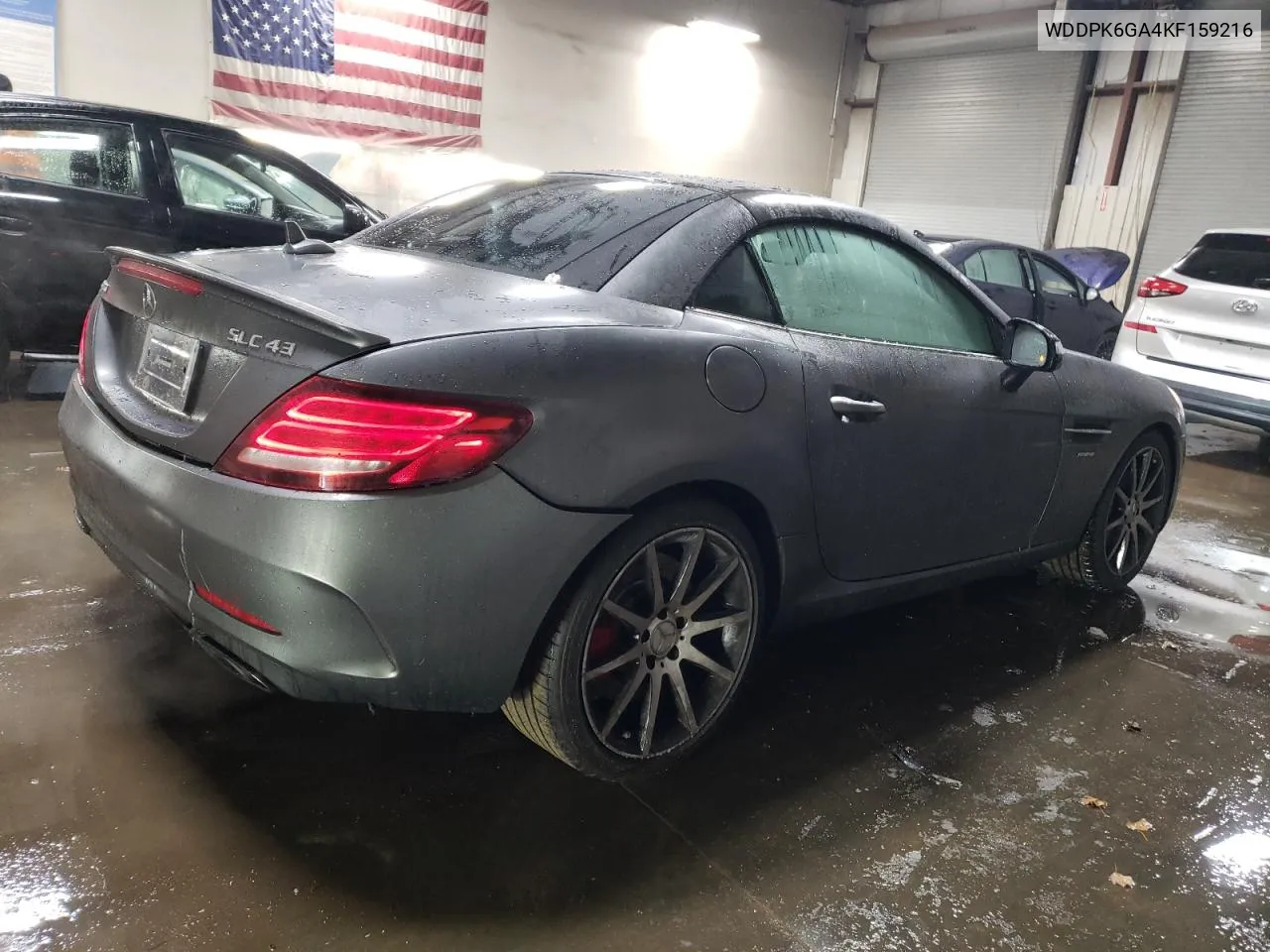 2019 Mercedes-Benz Slc 43 Amg VIN: WDDPK6GA4KF159216 Lot: 41665515