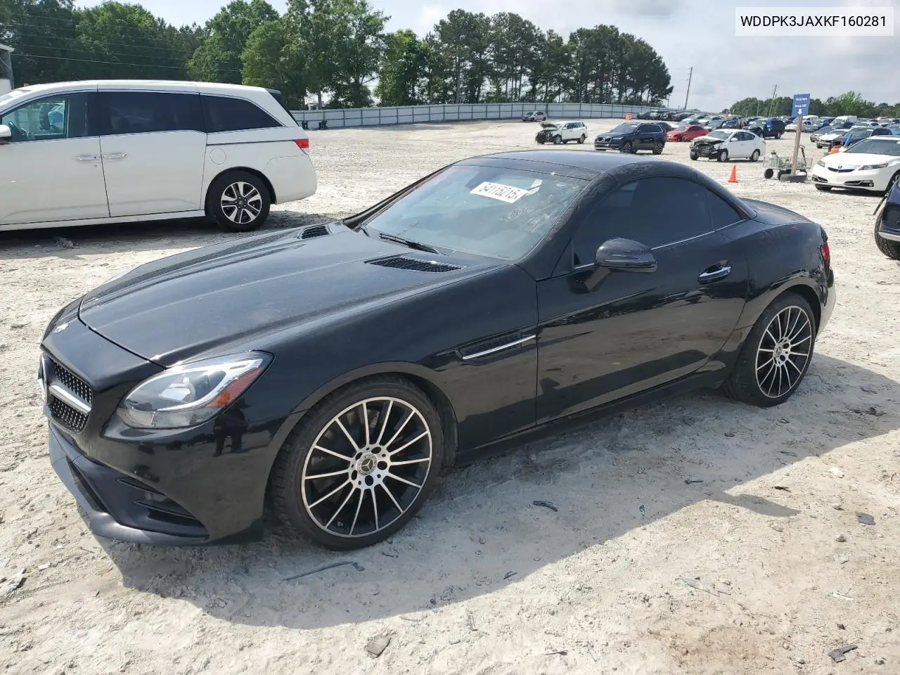 2019 Mercedes-Benz Slc 300 VIN: WDDPK3JAXKF160281 Lot: 54115215