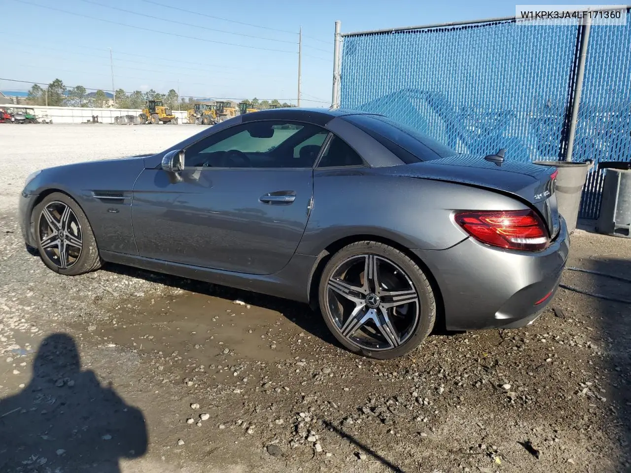 2020 Mercedes-Benz Slc 300 VIN: W1KPK3JA4LF171360 Lot: 44563465