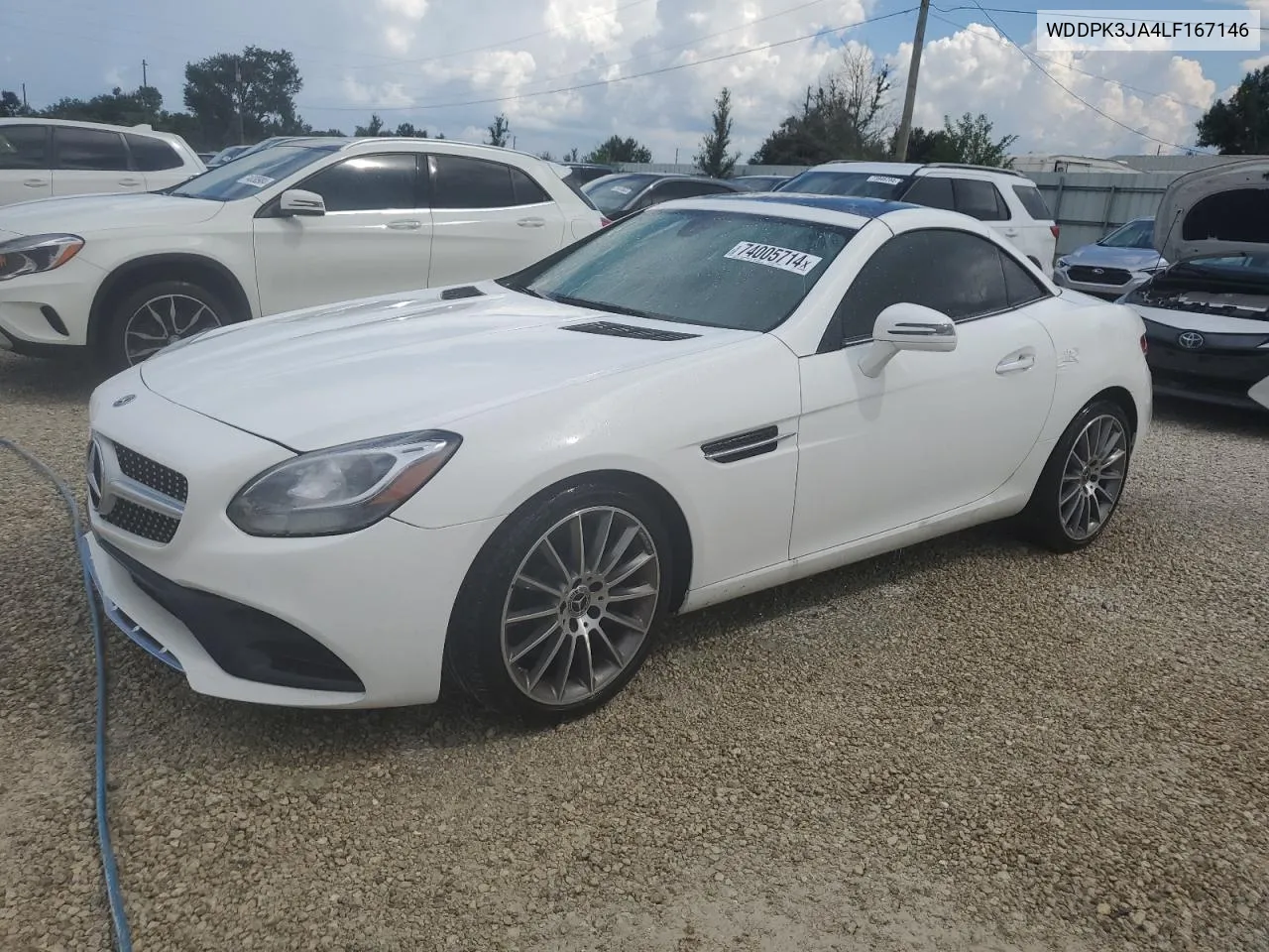 2020 Mercedes-Benz Slc 300 VIN: WDDPK3JA4LF167146 Lot: 74005714